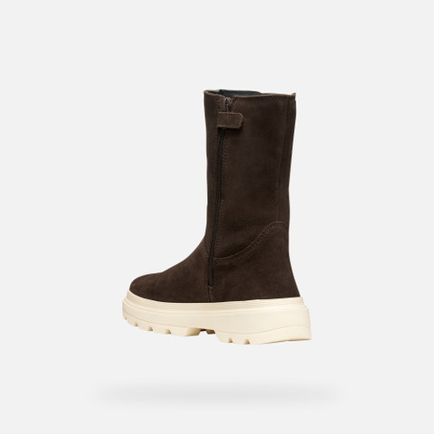 Mid calf boots KIDDARTAH GIRL Chestnut - image number 3 | GEOX