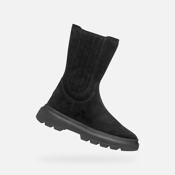 Mid calf boots KIDDARTAH   GIRL Black | GEOX