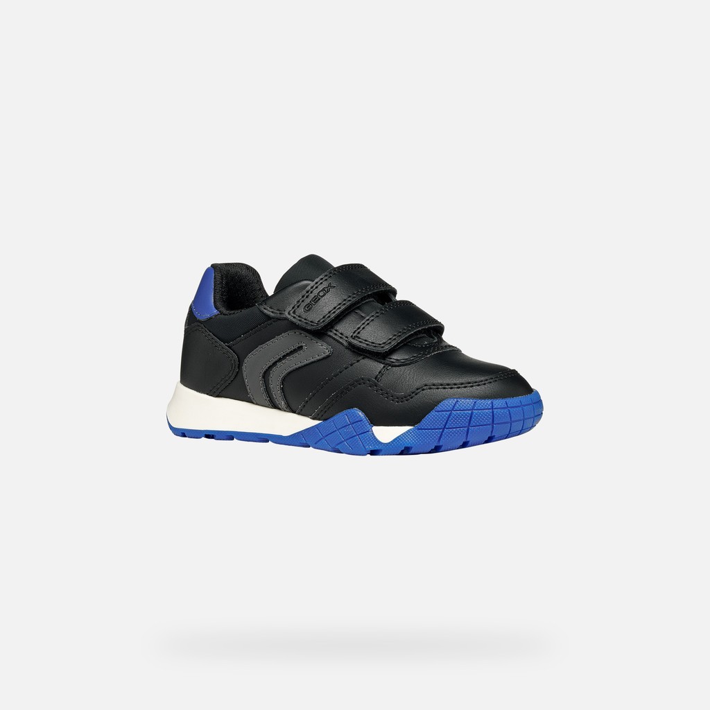 Sneaker Gummikappe RANN-E JUNGE Schwarz/K&ouml;nigsblau - image number 2 | GEOX