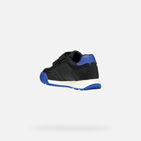 Sneaker Gummikappe RANN-E JUNGE Schwarz/K&ouml;nigsblau - image number 3 | GEOX