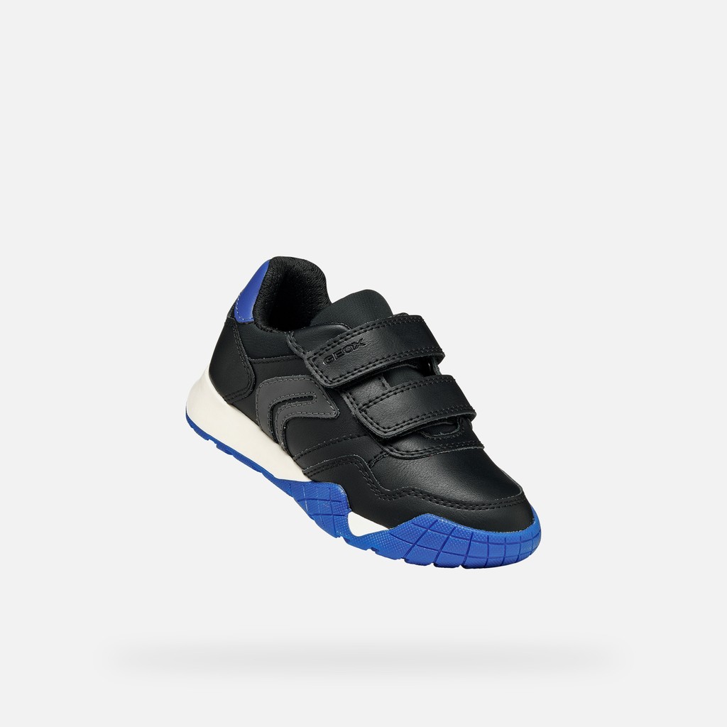 Sneaker Gummikappe RANN-E JUNGE Schwarz/K&ouml;nigsblau - image number 4 | GEOX