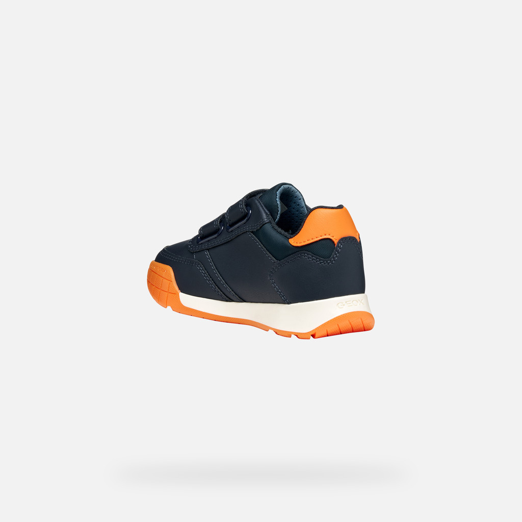 Sneakers with straps RANN-E BOY Navy/Orange - image number 3 | GEOX