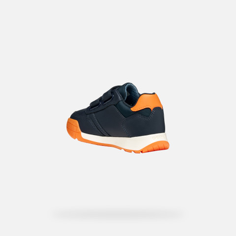 Sneakers with straps RANN-E BOY Navy/Orange - image number 3 | GEOX