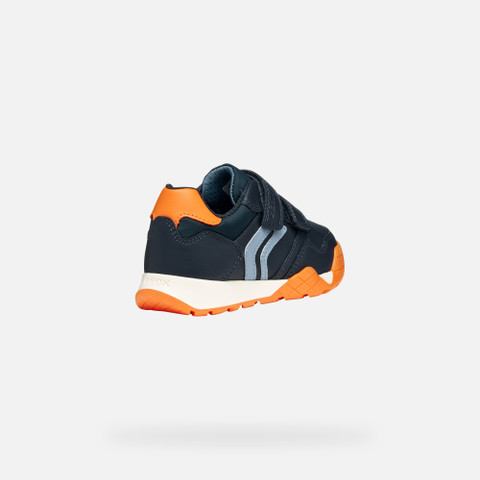 Sneakers with straps RANN-E BOY Navy/Orange - image number 4 | GEOX