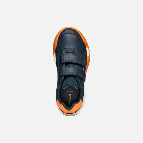 Sneakers with straps RANN-E BOY Navy/Orange - image number 5 | GEOX
