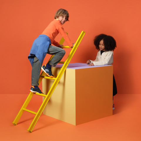 Sneakers with straps RANN-E BOY Navy/Orange - image number 8 | GEOX