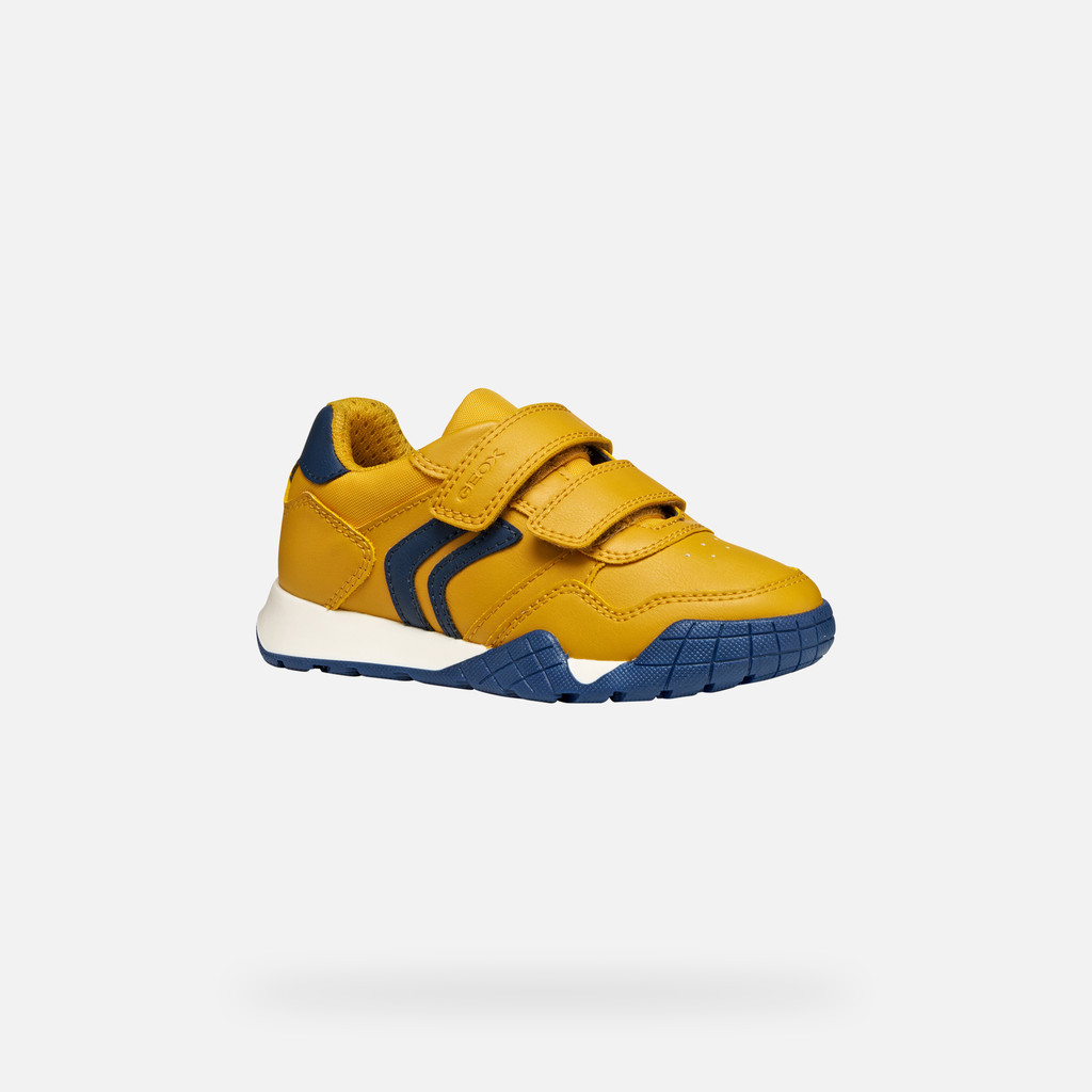 Sneakers with straps RANN-E BOY Yellow/Navy - image number 2 | GEOX