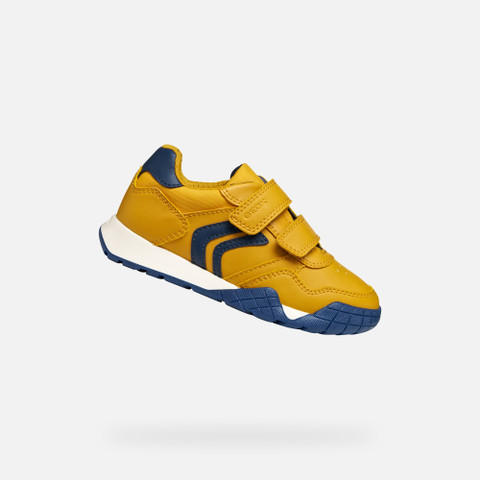Sneakers with straps RANN-E BOY Yellow/Navy - image number 0 | GEOX
