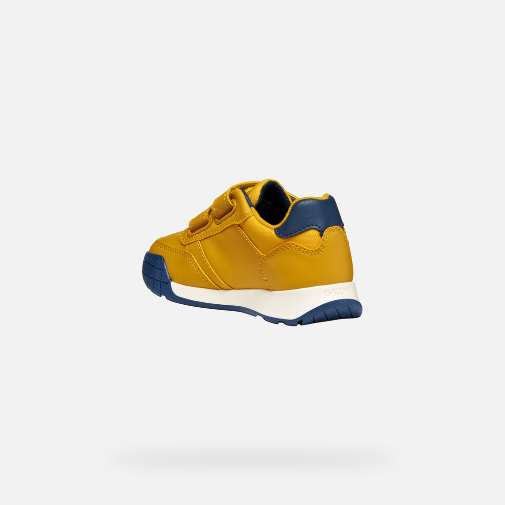 Sneakers with straps RANN-E BOY Yellow/Navy - image number 3 | GEOX