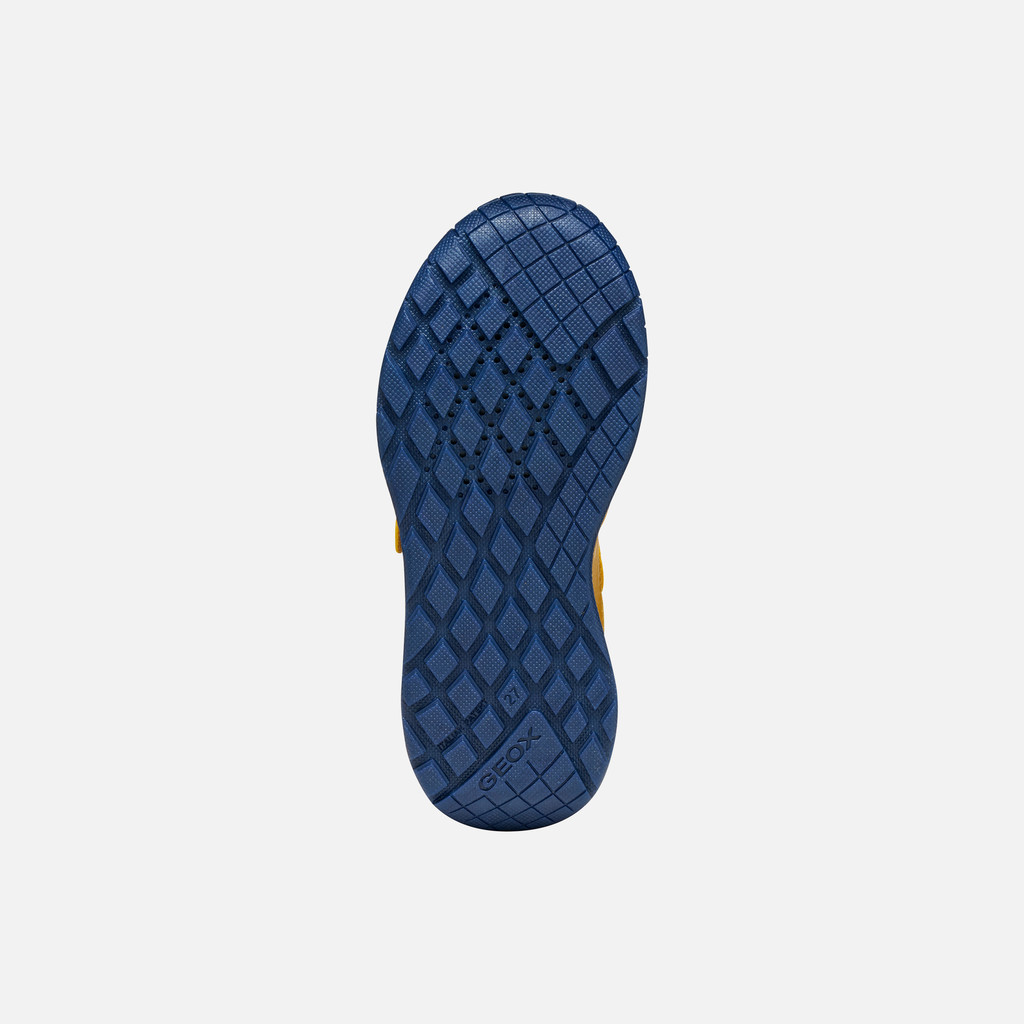 Sneakers with straps RANN-E BOY Yellow/Navy - image number 6 | GEOX