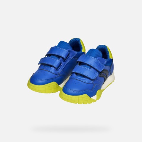 Sneakers with straps RANN-E BOY Royal/Lime - image number 7 | GEOX