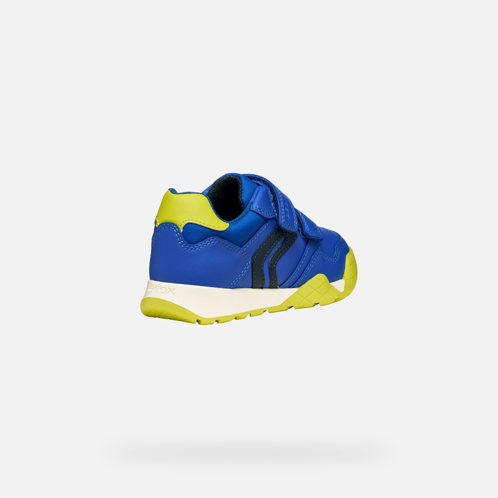 Sneakers with straps RANN-E BOY Royal/Lime - image number 4 | GEOX