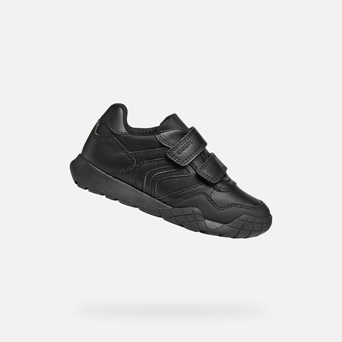 Sneakers with straps RANN-E BOY Black | GEOX