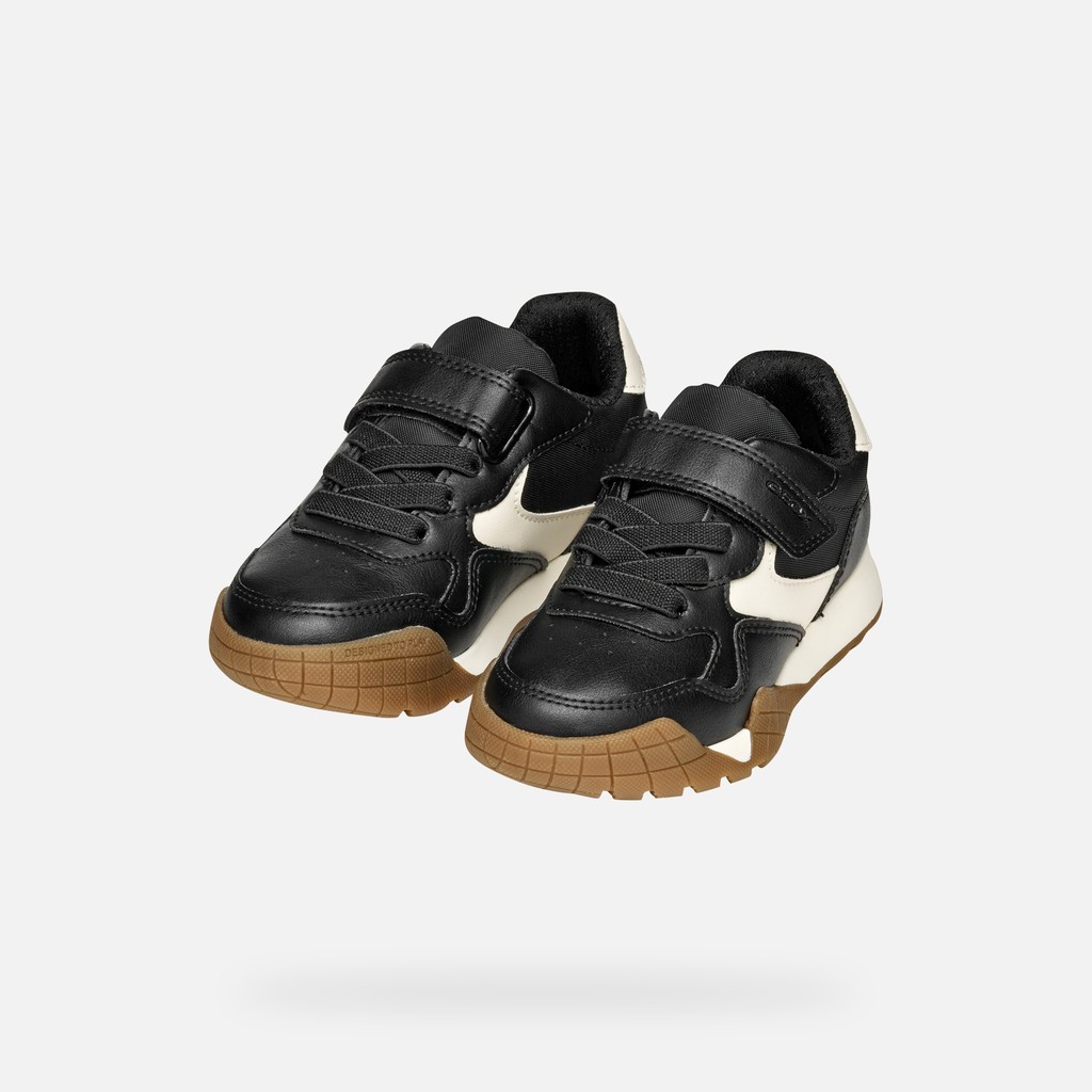 Low top sneakers RANN-E BOY Black/Light ivory - image number 7 | GEOX