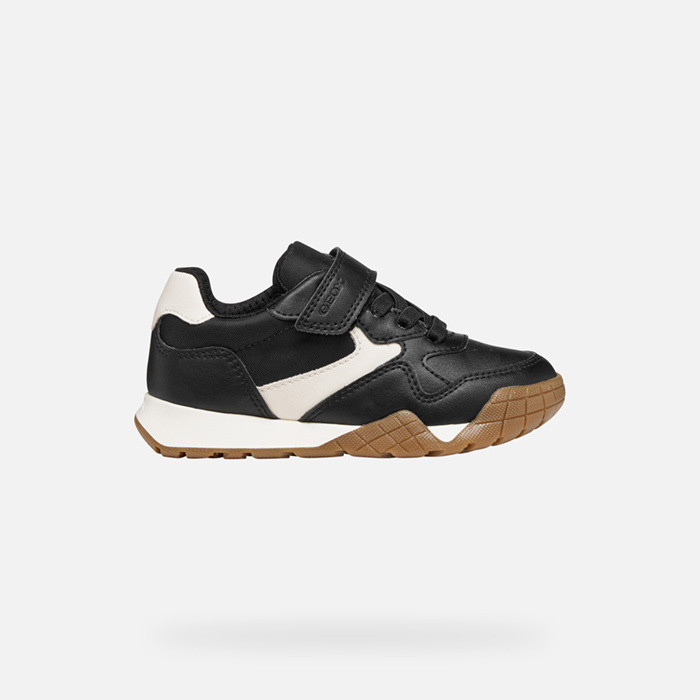 Low top sneakers RANN-E BOY Black/Light ivory | GEOX