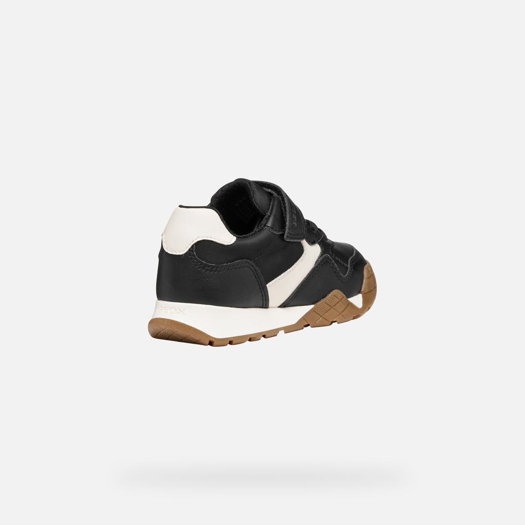 Low top sneakers RANN-E BOY Black/Light ivory - image number 4 | GEOX