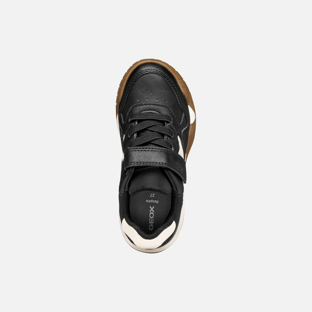 Low top sneakers RANN-E BOY Black/Light ivory - image number 5 | GEOX