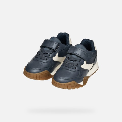 Low top sneakers RANN-E BOY Navy/Light Ivory - image number 7 | GEOX