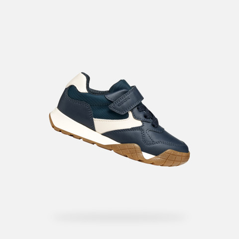 Low top sneakers RANN-E BOY Navy/Light Ivory - image number 0 | GEOX