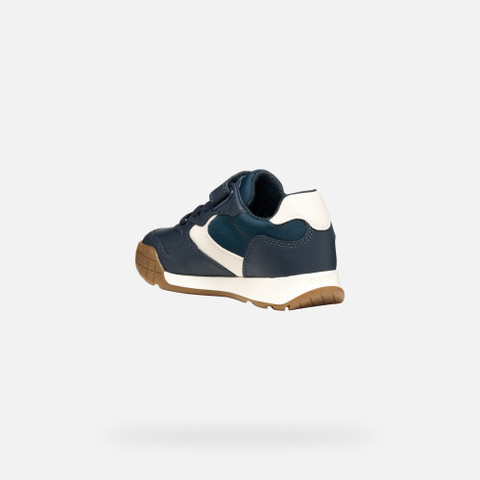 Low top sneakers RANN-E BOY Navy/Light Ivory - image number 3 | GEOX