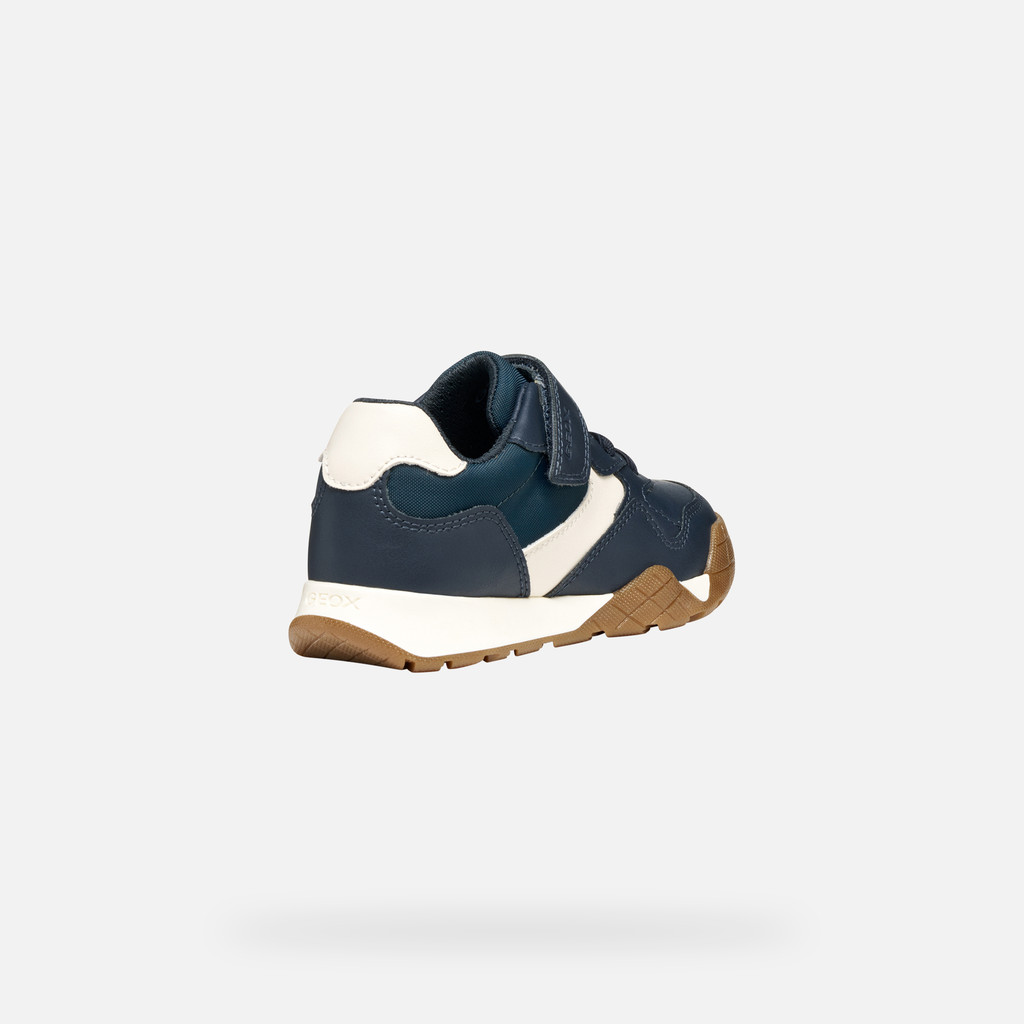 Low top sneakers RANN-E BOY Navy/Light Ivory - image number 4 | GEOX