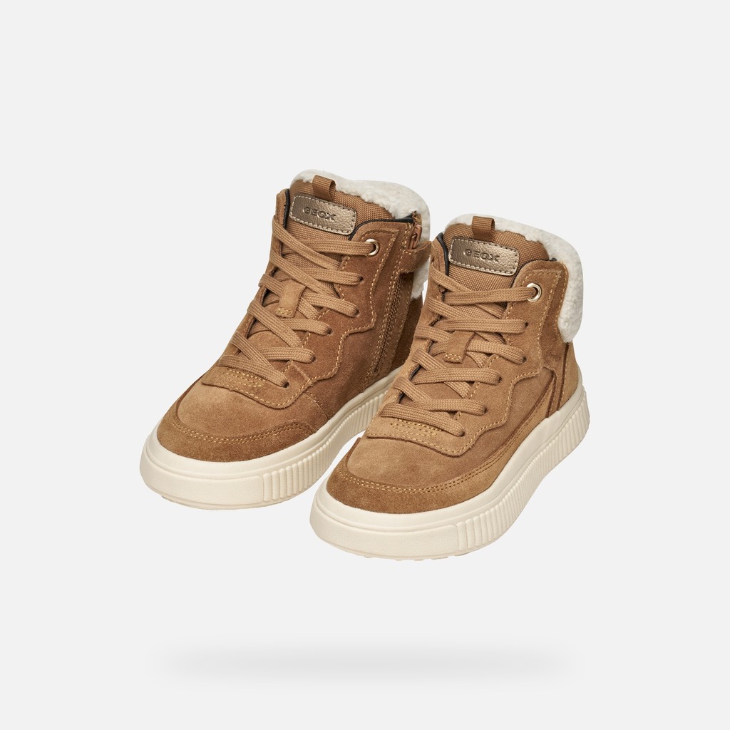 High top sneakers LAQUINNY   GIRL Whisky - image number 8 | GEOX