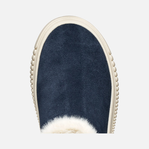 Fur-trimmed ankle boots LAQUINNY GIRL Dark Navy - image number 6 | GEOX