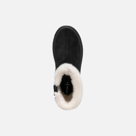 Fur-trimmed ankle boots LAQUINNY   GIRL Black - image number 5 | GEOX