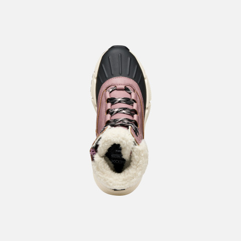 Mid calf boots FLEXYPER PLUS ABX JUNIOR Dark rose/Black - image number 5 | GEOX