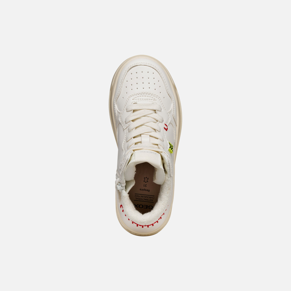 High top sneakers LESTRELLA GIRL White - image number 5 | GEOX
