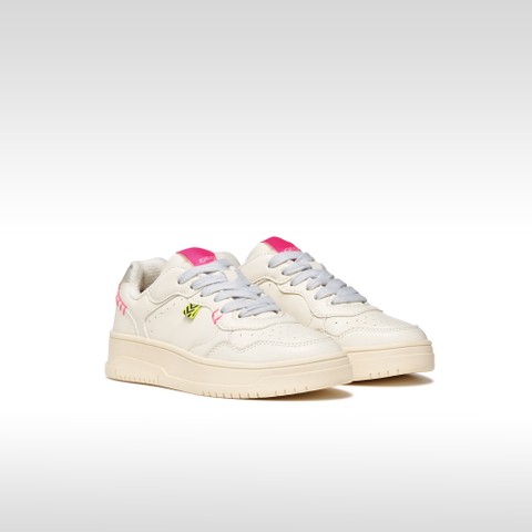 Sneakers basse LESTRELLA BAMBINA Avorio chiaro/Argento - image number 1 | GEOX