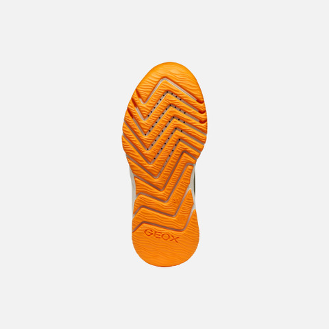 Low top sneakers FLEXYPER PRO BOY Military/Orange - image number 6 | GEOX