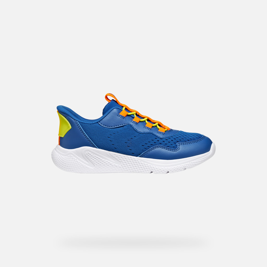 Low top sneakers SPRINTYE FAST IN BOY Royal/Orange - image number 1 | GEOX