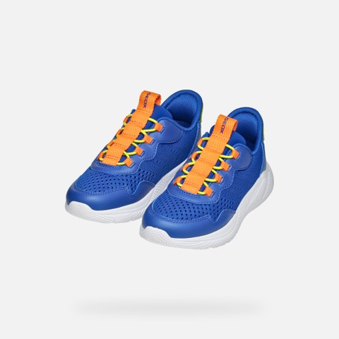 Zapatillas slip in SPRINTYE FAST IN NIÑO Azul royal/Naranja - image number 7 | GEOX