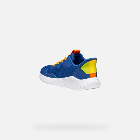 Low top sneakers SPRINTYE FAST IN BOY Royal/Orange - image number 3 | GEOX