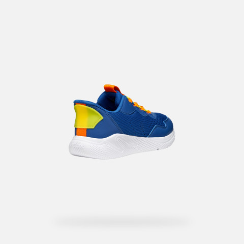 Low top sneakers SPRINTYE FAST IN BOY Royal/Orange - image number 4 | GEOX