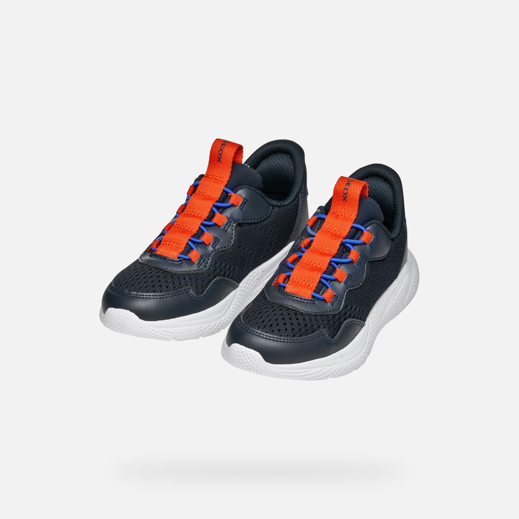 Slip in sneakers SPRINTYE FAST IN BOY Navy/Red - image number 7 | GEOX
