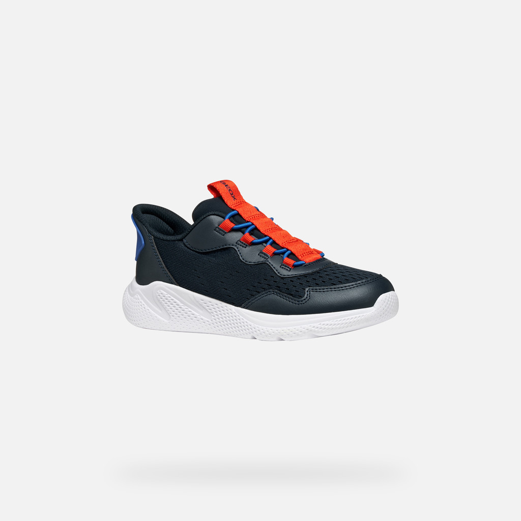Low top sneakers SPRINTYE FAST IN BOY Navy/Red - image number 2 | GEOX