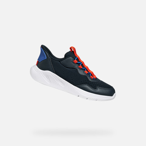 Low top sneakers SPRINTYE FAST IN BOY Navy/Red - image number 0 | GEOX