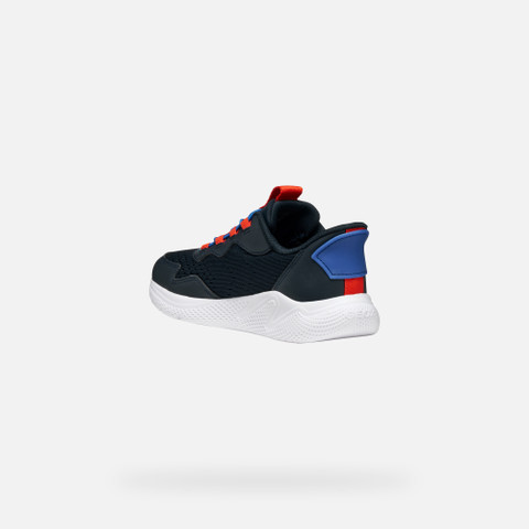 Low top sneakers SPRINTYE FAST IN BOY Navy/Red - image number 3 | GEOX