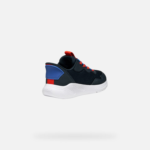 Low top sneakers SPRINTYE FAST IN BOY Navy/Red - image number 4 | GEOX