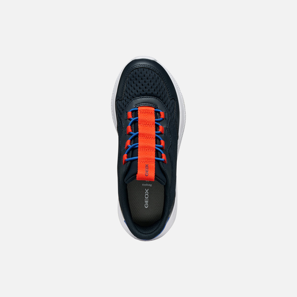 Low top sneakers SPRINTYE FAST IN BOY Navy/Red - image number 5 | GEOX