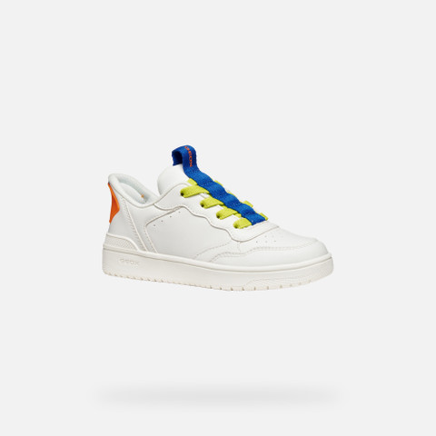 Low top sneakers WASHIBA FAST IN BOY White/Royal - image number 2 | GEOX