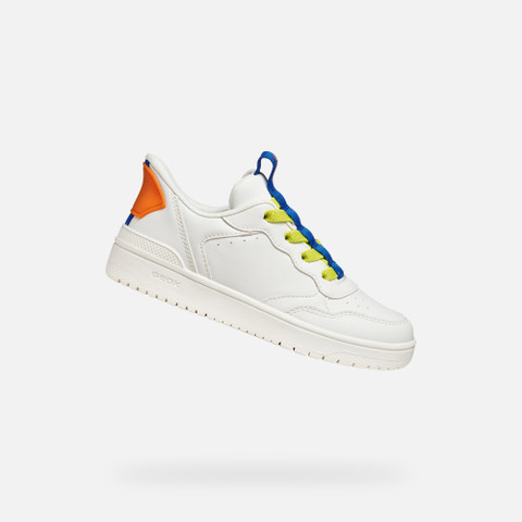 Low top sneakers WASHIBA FAST IN BOY White/Royal - image number 0 | GEOX