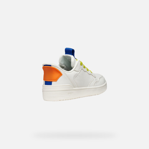 Low top sneakers WASHIBA FAST IN BOY White/Royal - image number 4 | GEOX