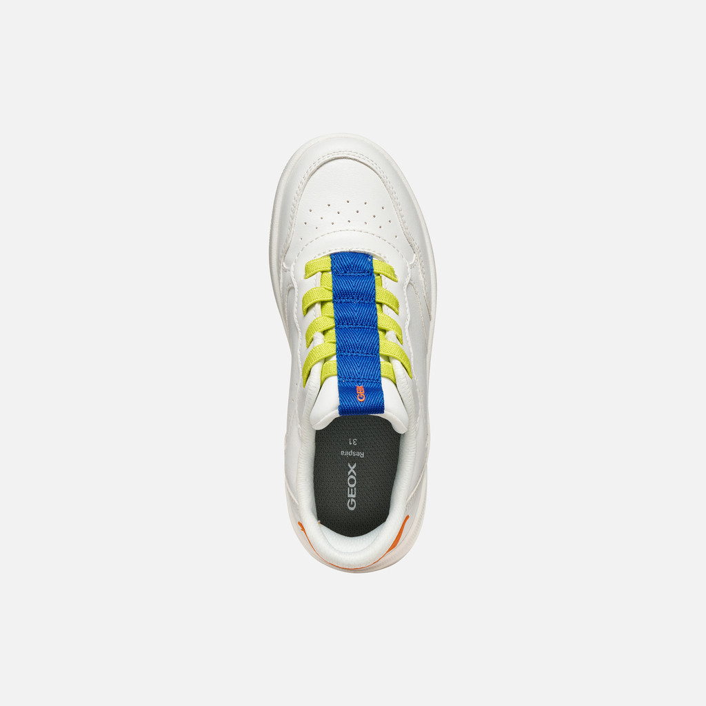 Low top sneakers WASHIBA FAST IN BOY White/Royal - image number 5 | GEOX