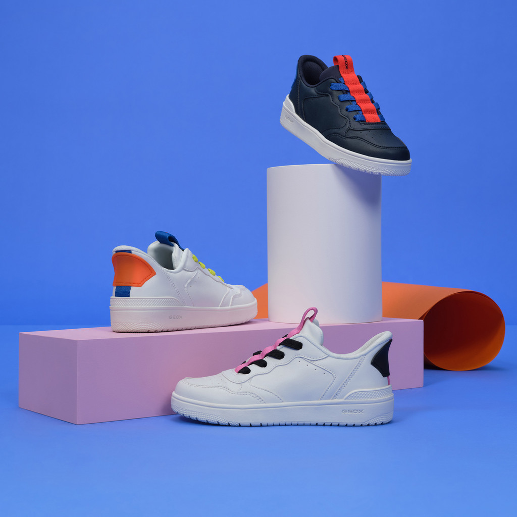 Low top sneakers WASHIBA FAST IN BOY White/Royal - image number 7 | GEOX