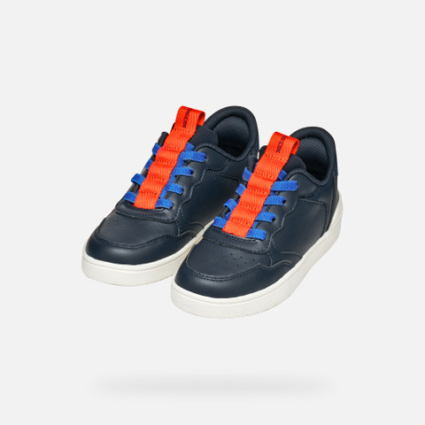 Low top sneakers WASHIBA FAST IN BOY Navy/Red - image number 7 | GEOX