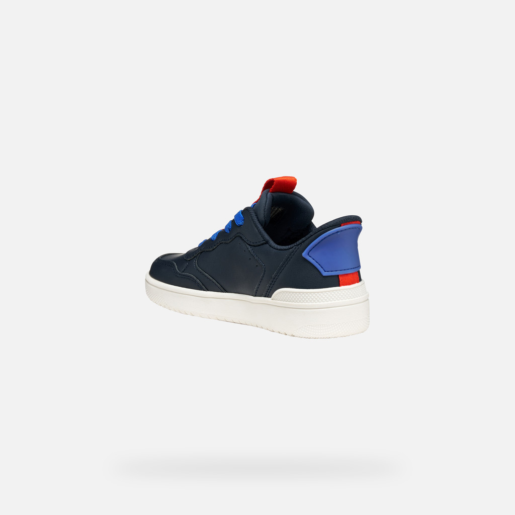 Low top sneakers WASHIBA FAST IN BOY Navy/Red - image number 3 | GEOX