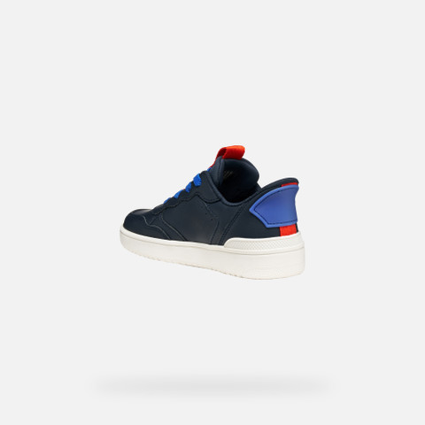 Low top sneakers WASHIBA FAST IN BOY Navy/Red - image number 3 | GEOX